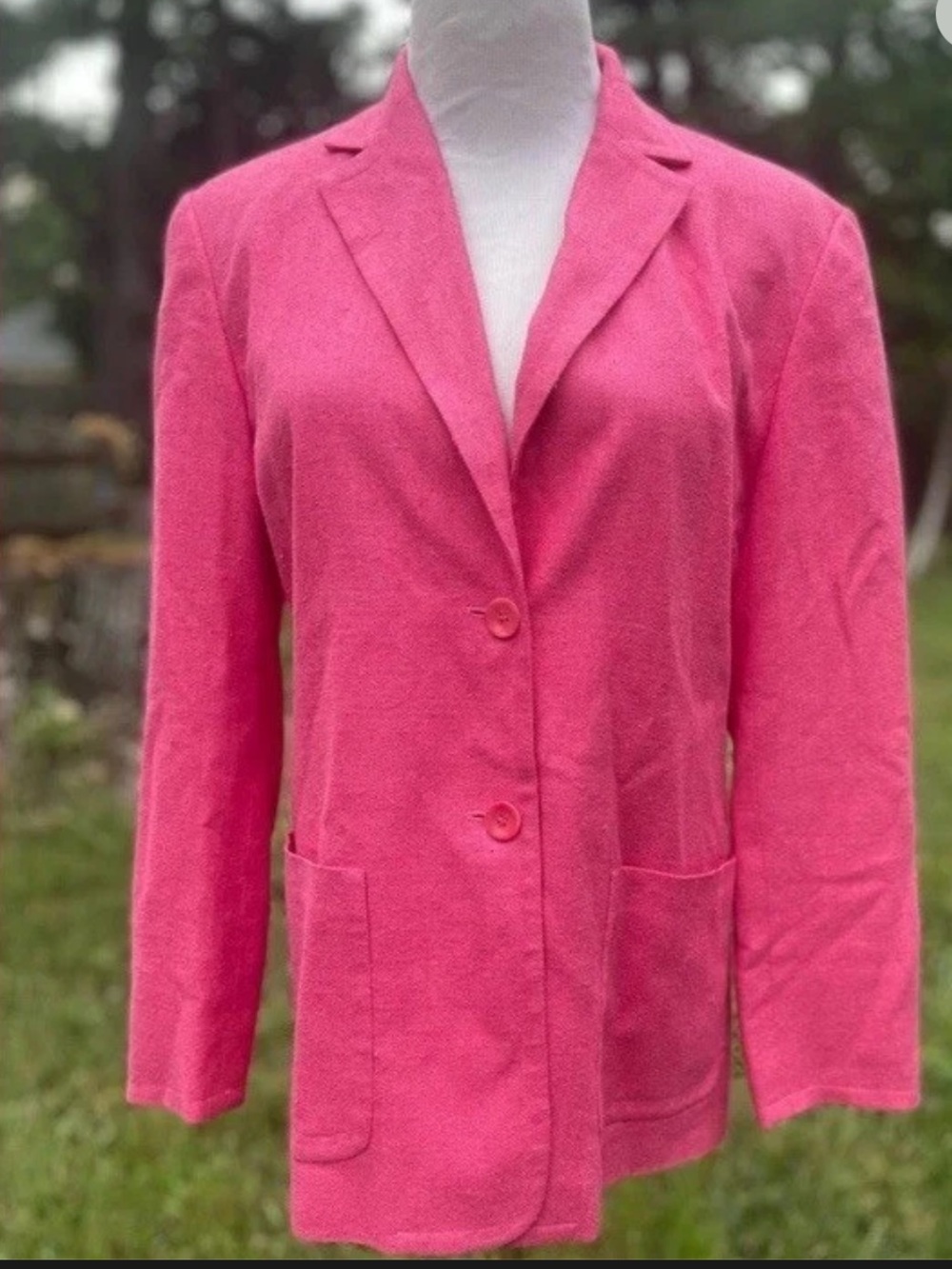 Women's Pink petite silk Blazer Jacket
